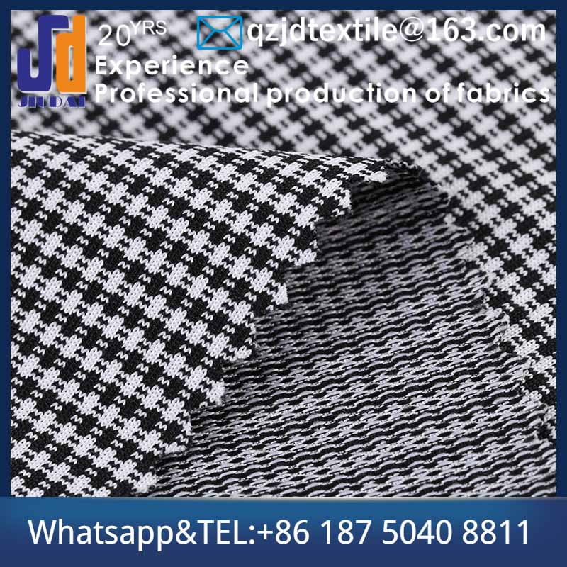 black and white houndstooth fabric