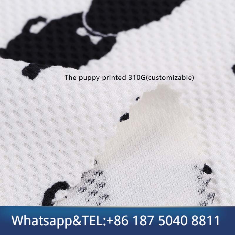Fine eye cloth puppy print